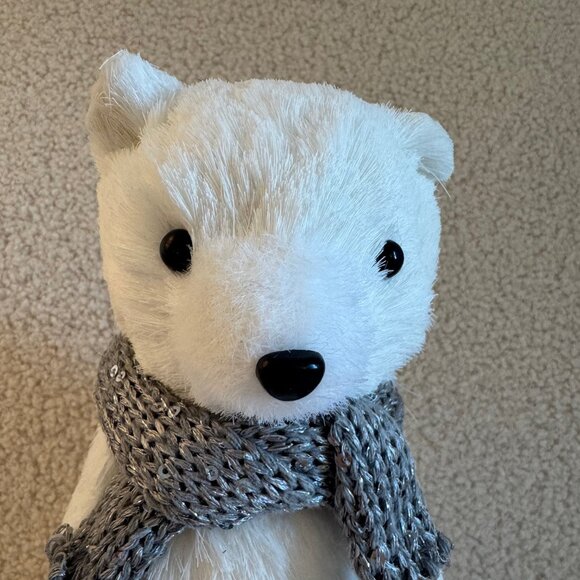 10" Sitting Sisal Polar Bear - Wondershop - Picture 5 of 6